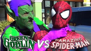 SpiderMan VS Green Goblin  Mortal Kombat Styled Fight Real Life Superhero Battle [upl. by Aihsenod]