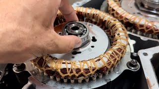 Failure of Stater and Bearing on Ford Fusion Hybrid HF35 transmission Full replacement Partial vid [upl. by Llehsad]