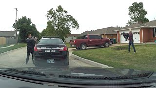 Oklahoma City Police Officer Shoots at Woman Faking Gun [upl. by Thurlow935]