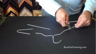 How to Make Easels For Your Picture Frames Out Of A Wire Hanger [upl. by Anirec]