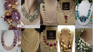 Amethyst amp Baroque Pearl Necklace ♥️  Pearl Stone Necklace  Trending2024Neckpics GirlsFashionKD [upl. by Ydnem664]