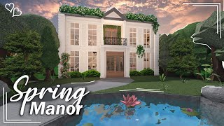 Bloxburg Spring Manor  Speedbuild No Transform Gamepass [upl. by Ayekal]