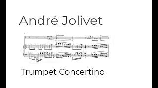 André Jolivet  Trumpet Concertino Piano Reduction Score [upl. by Forelli67]