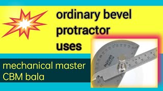 ORDINARY BEVEL PROTRACTOR USE [upl. by Mizuki]