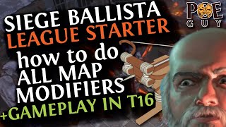 POE 325  SIEGE BALLISTA STARTER  WHAT TO EXPECT FOR THE ENDGAME  HOW TO DO NO REGEN amp REFLECT [upl. by Mori]