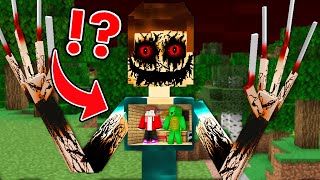 Why Mikey and JJ Got Inside This Scary Corrupted Mimic near The Village in Minecraft  Maizen [upl. by Martinson432]