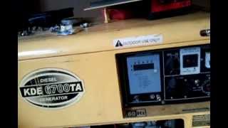 kipor kde 6700 ta diesel generator troubleshooting repair coads [upl. by Yahsan]