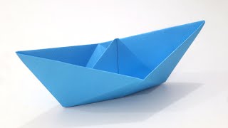 How to Make Traditional Paper Boat Origami Boat that Floats [upl. by Pachton]