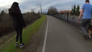 Electric Bike Ride in 4K on the Interurban amp Green River Trail in Kent WA South of Seattle [upl. by Schrick]