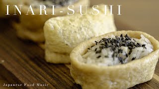 INARISUSHI  稲荷寿司  Japanese food ASMR COOKING SOUND [upl. by Nessi]