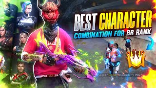 Best Character Combination For BR Rank BR Rank Best Character Combination  Solo Rank Push Tips [upl. by Forkey]