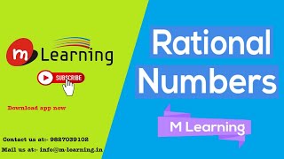 Rational Numbers 01 For Class 8th [upl. by Notsek]