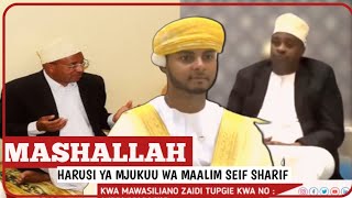 HARUSI YA MJUKUU WA MAALIM SEIF SHARIF RAISI WA ZANZIBAR AHUDHURIA [upl. by Janenna]