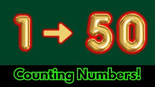 Counting 1 to 50 in English  Learn Numbers for Preschoolers  Kids Videos [upl. by Bathsheb213]