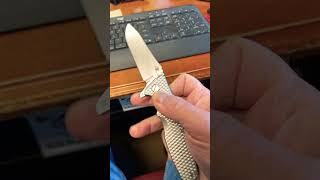 Hollow Ground Eklipse Full TI metal edc edcknife blade youtubeshorts everydaycarry [upl. by Yelwah]