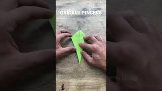 How to make a pincers youtubeshorts shorts origami paperpixie [upl. by Esinad]