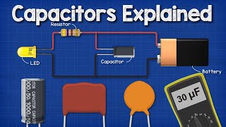 Capacitors Explained  The basics how capacitors work working principle [upl. by Lark363]