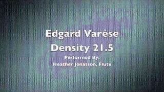 Edgard Varèse  Density 215 [upl. by Thomasina]