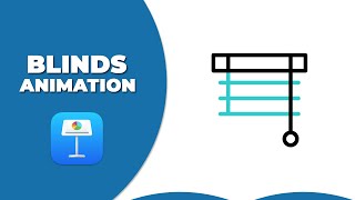 How to add Blinds animation in Apple Keynote [upl. by Alric]