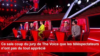 Ce sale coup du jury de The Voice que les téléspectateurs nont pas du tout apprécié [upl. by Jobina]