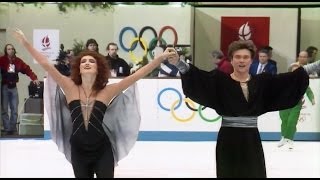 HD Marina Klimova and Sergei Ponomarenko  1992 Albertville Olympic  Free Dance [upl. by Margot]