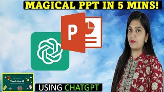 How to make PPT in hindi using ChatGPT for FREE [upl. by Ellek]