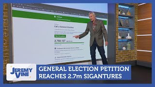 General election petition reaches 27m signatures  Jeremy Vine [upl. by Keegan]