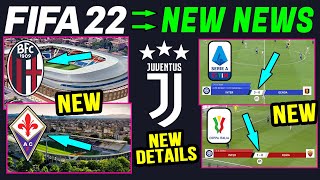 NEW FIFA 22 NEWS  CONFIRMED Licenses Serie A Stadiums Broadcast Packages amp Real Faces [upl. by Nevi573]