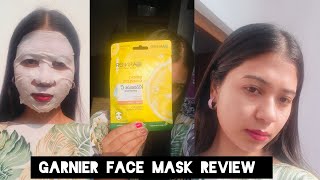 i tried Garnier face mask 😍😘💓👏 [upl. by Domph]