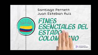 Fines esenciales del Estado Colombiano [upl. by Kimmi]