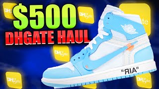 500 DHGATE Sneaker Haul 10KG DHGATE HAUL 2024 DHGATE HAUL [upl. by Aihtekal]