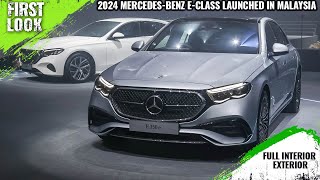 2024 MercedesBenz EClass Launched In Malaysia  Price From RM356k  Full Interior Exterior [upl. by Attesoj]