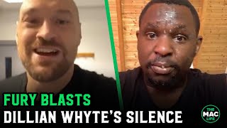 Tyson Fury blasts Dillian Whytes silence quotCome out of hiding you little bquot Whyte responds [upl. by Pare]