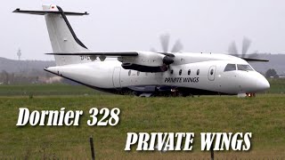 Dornier 328s operated by Private Wings take off from Paris [upl. by Boarer]