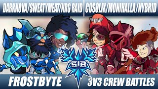 FROSTBYTE 3v3 Crews  Losers QF  Cosolix MoniHalla DarkNova Vs Hybrid NRGRaid SweatyMeat [upl. by Ettelliw715]