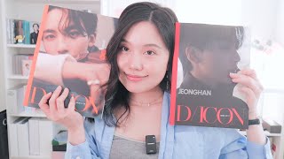 jeonghan dicon magazine unboxing 💜 [upl. by Lisabeth]