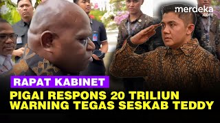 Rapat Kabinet Prabowo Reaksi Pigai Minta Rp20 Triliun Seskab Teddy Warning Tegas Menteri [upl. by Beyer568]