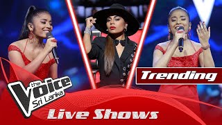 Naveesha Sooriyaarachchi  Pawela Kodu Akase පාවෙලා කෝඩු ආකාසෙ  Live Shows  The Voice Sri Lanka [upl. by Nylear72]