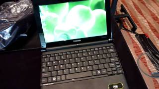 Toshiba NB550D Netbook erster Eindruck [upl. by Enileme]