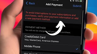 to avoid interruptions to your subscriptions and purchases verify your payment information iOS 17 [upl. by Trainor]