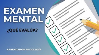 MiniMental Examen de Folstein MOCA ¿Qué evalúa el examen mental [upl. by Kippie821]