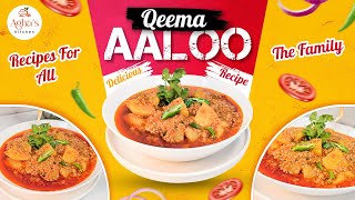 Qeema Aloo Recipe  One Pot Quick and Tasty Keema Aloo Recipe  Aloo keema  aghaskitchen [upl. by Fanya]