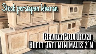 Hanya ada disini Pusat Bufet Jati Minimalis Modern TERBARU Berkualitas  Bufet Pendek Jati [upl. by Ader]