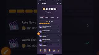 Tapswap 200k Coin Cinema Code For Today  Fake News And Real News [upl. by Matt]