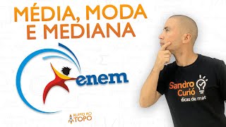 ESTATÍSTICA ENEM I MÉDIA MODA e MEDIANA [upl. by Laynad]