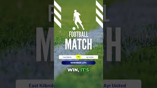 East Kilbride VS Ayr United [upl. by Anneis]