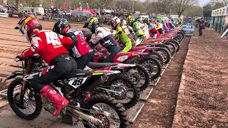 Hawkstone International 2024 Mx1 moto 2 start [upl. by Akinhoj]