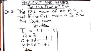 Nth Term of AP ARITHMETIC SEQUENCE [upl. by Deibel]