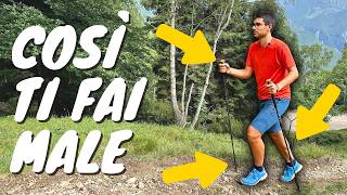 5 ERRORI quando usi i Bastoncini da Trekking ‼️ [upl. by Burhans]