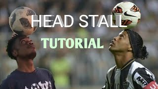 How to balance a football on your head  head stall tutorial [upl. by Haelem768]